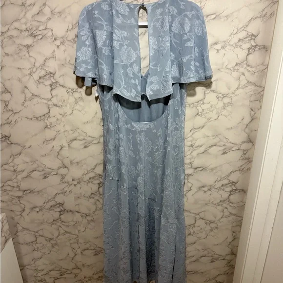 belk royal blue dresses Suki Front Split Midi Dress Oriental Floral Print Forest Green– Selfie  Leslie main image 0